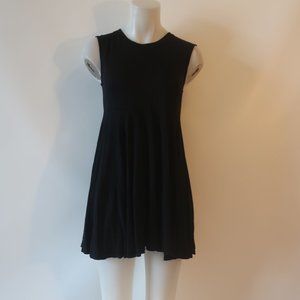 Womens Baftbird  Black Crew Neck Sleeveless Tunic T-Shirt Dress P US/XS *